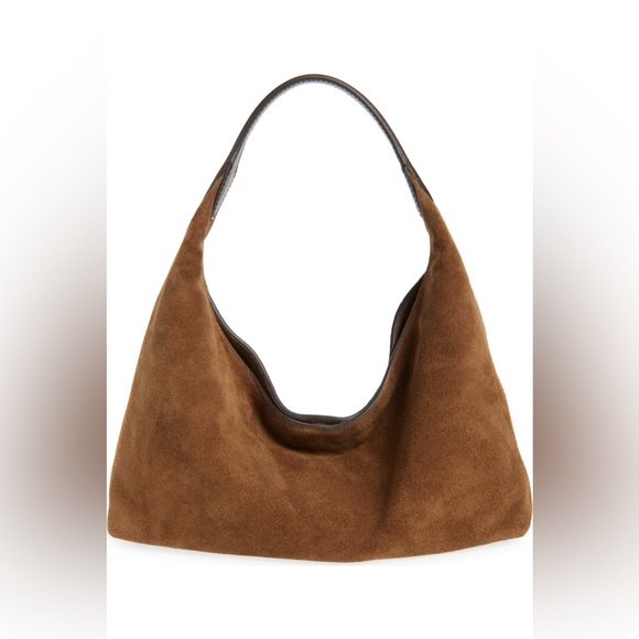 Madewell Handbags - NWT Madewell The Mylie Suede Shoulder Bag in Light Umber